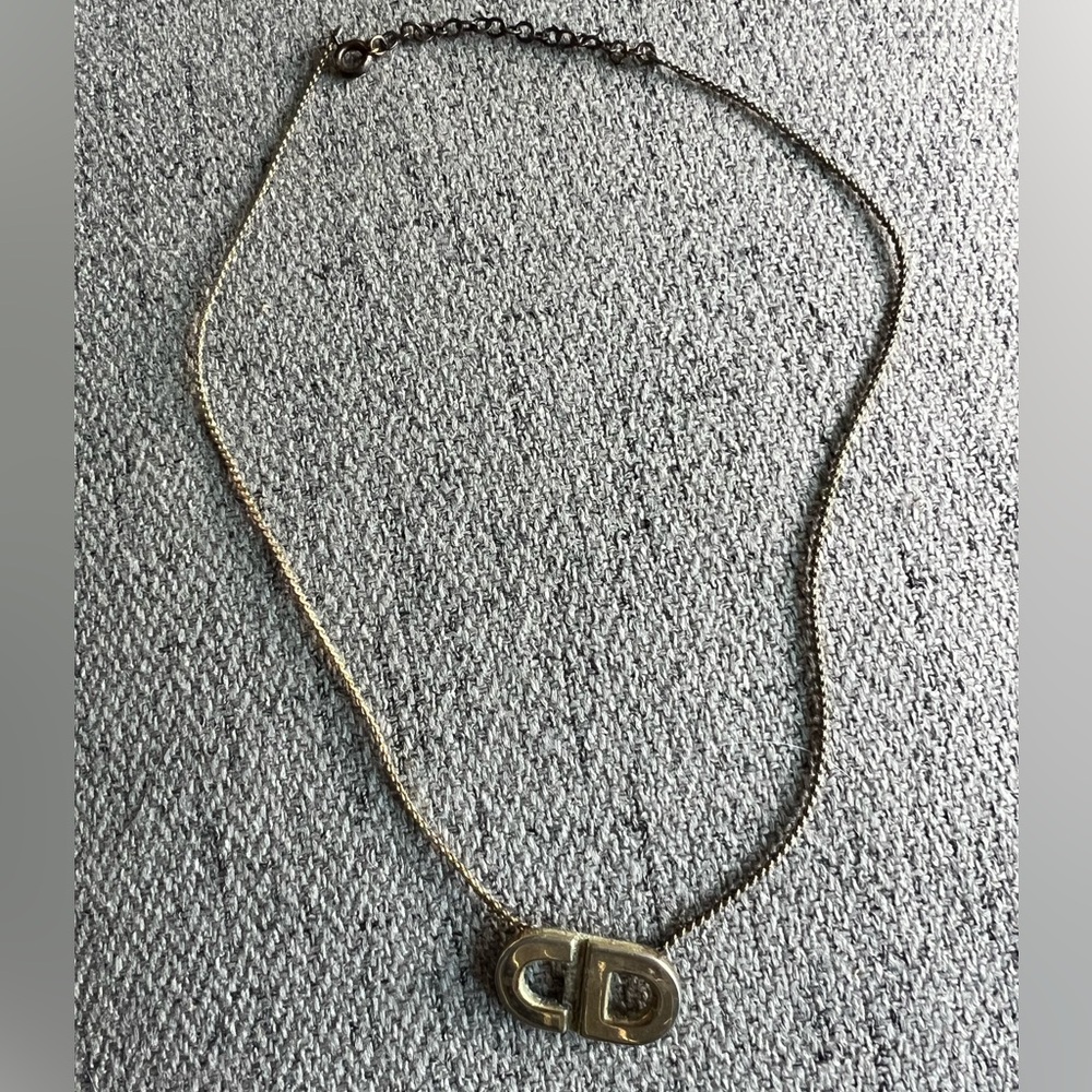 Christian Dior Vintage CD pendant necklace - Picture 3 of 9
